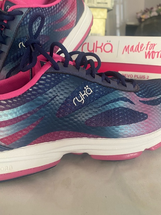 Ryka Shoes - Ryka Devotion Plus 2 Walking Shoes Blue Pink Women's 8W NIB